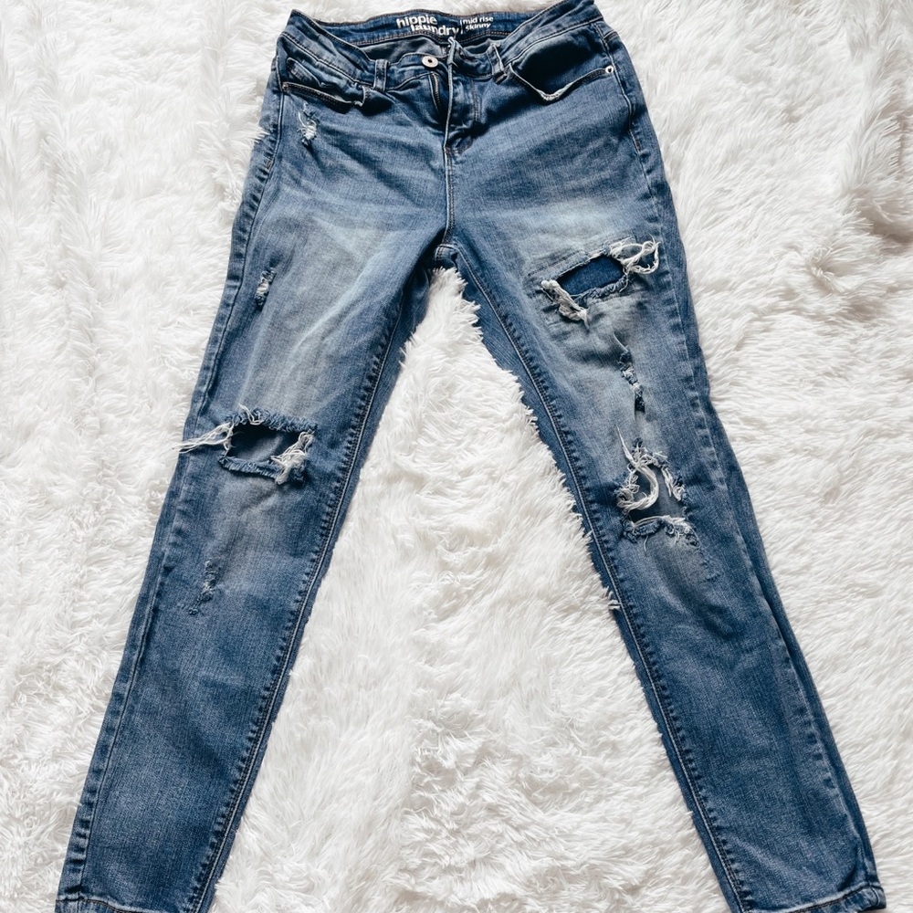 Hippie laundry mid rise skinny Cropped jean